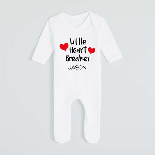 Personalised Little Heartbreaker Babygrow