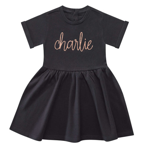 Personalised Black Dress
