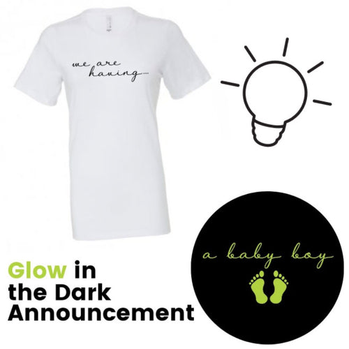 Glow In The Dark Gender Reveal T-shirt