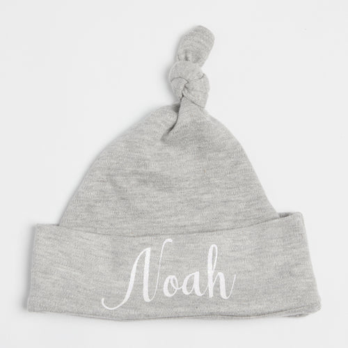 Personalised Knotted Baby Hat