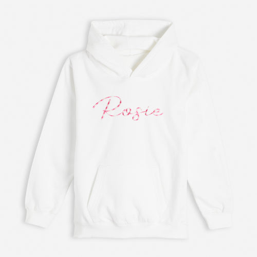 Embroidered Pink Multi Mix Hoodie