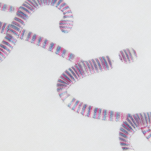 Embroidered Lilac Multi Mix Hoodie