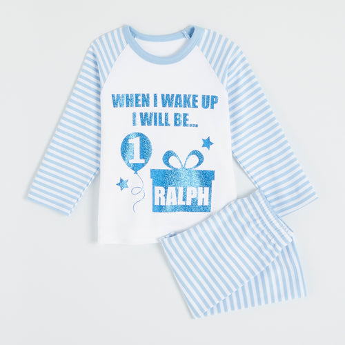 Blue Birthday Balloon Pyjamas