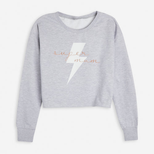 Super Mum Cropped Sweater