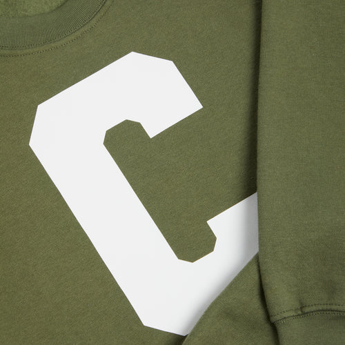 Personalised Khaki Varsity Letter Sweater