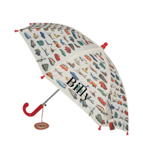 Personalised Vintage Transport Umbrella