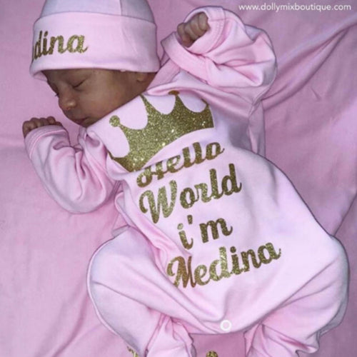 Baby Pink Hello World Gift Set