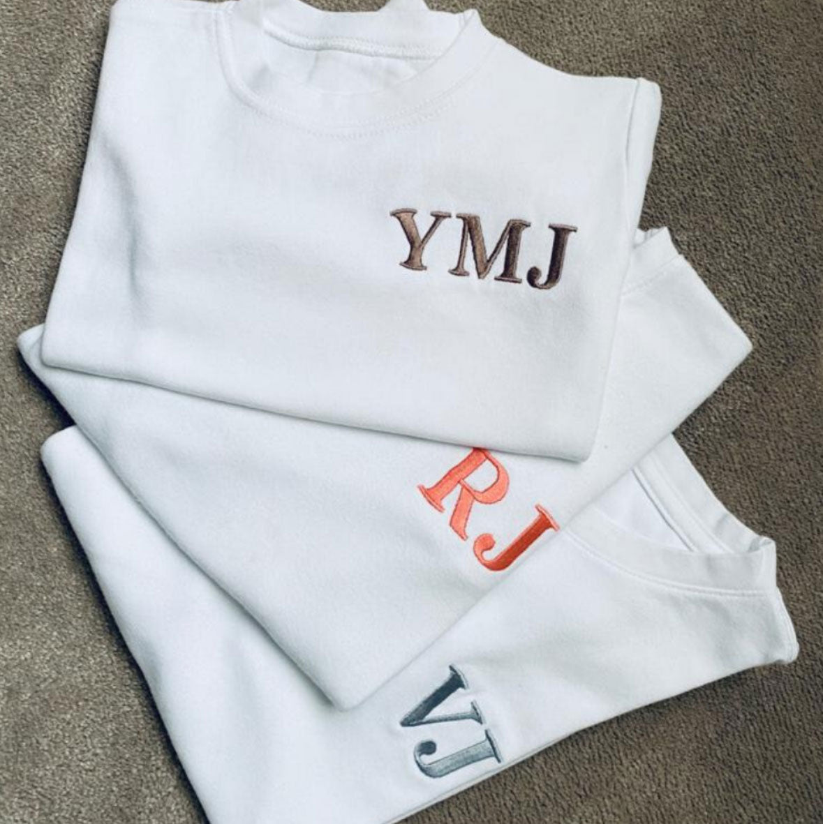 Children's Embroidered Initial T-shirt Dollymix Boutique