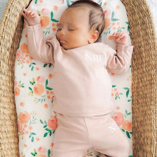 Embroiderded Nude Luxury Lounge Set