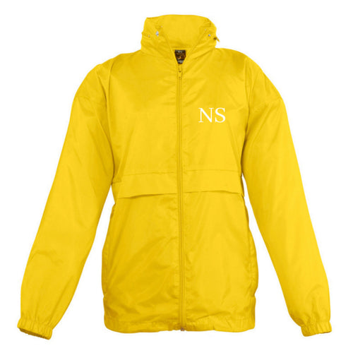 Embroidered Yellow Windbreaker Jacket