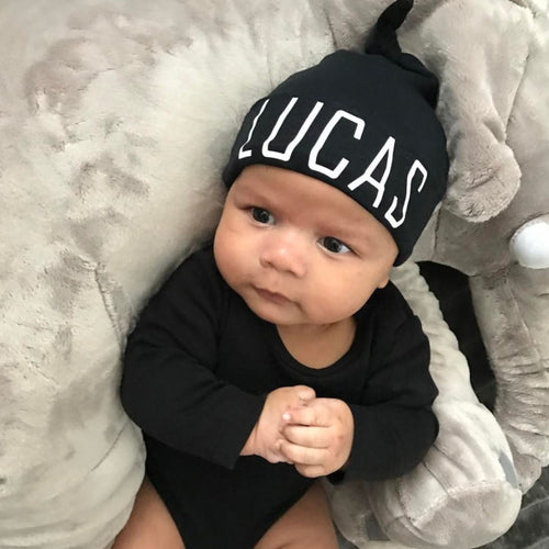 Personalised Knotted Baby Hat