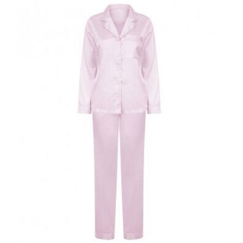 Ladies white satin online pyjamas