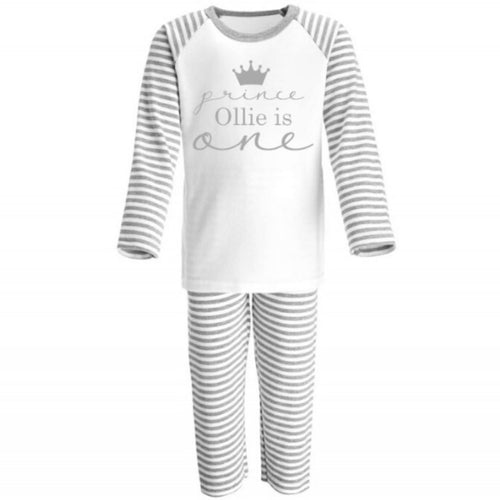 Personalised Prince Birthday Pyjamas
