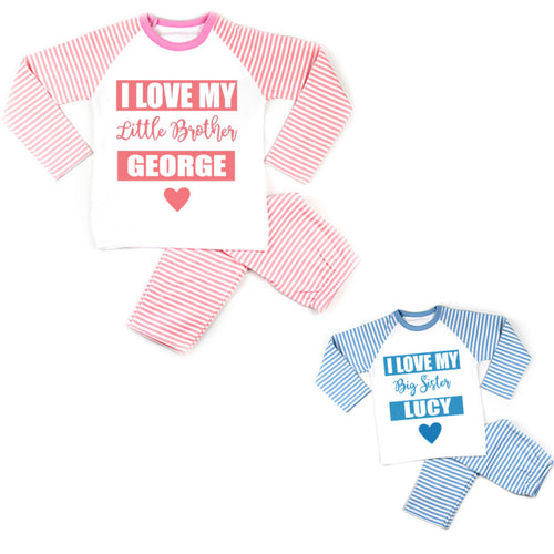 Personalised Sibling Pyjamas