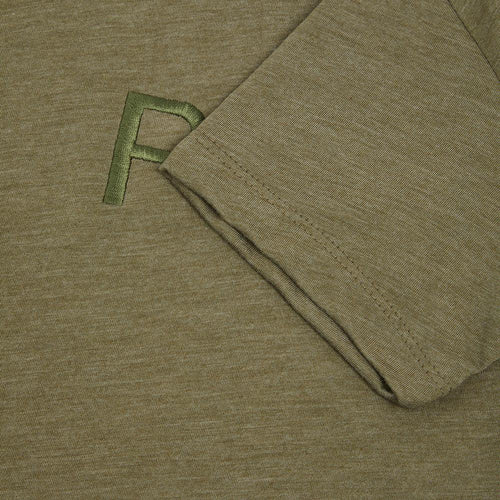 Embroidered Khaki Mono T-shirt