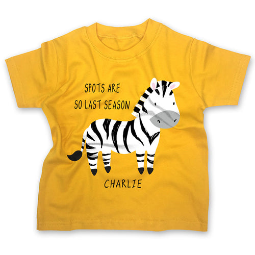Personalised Spots Are So Last Season T-shirt