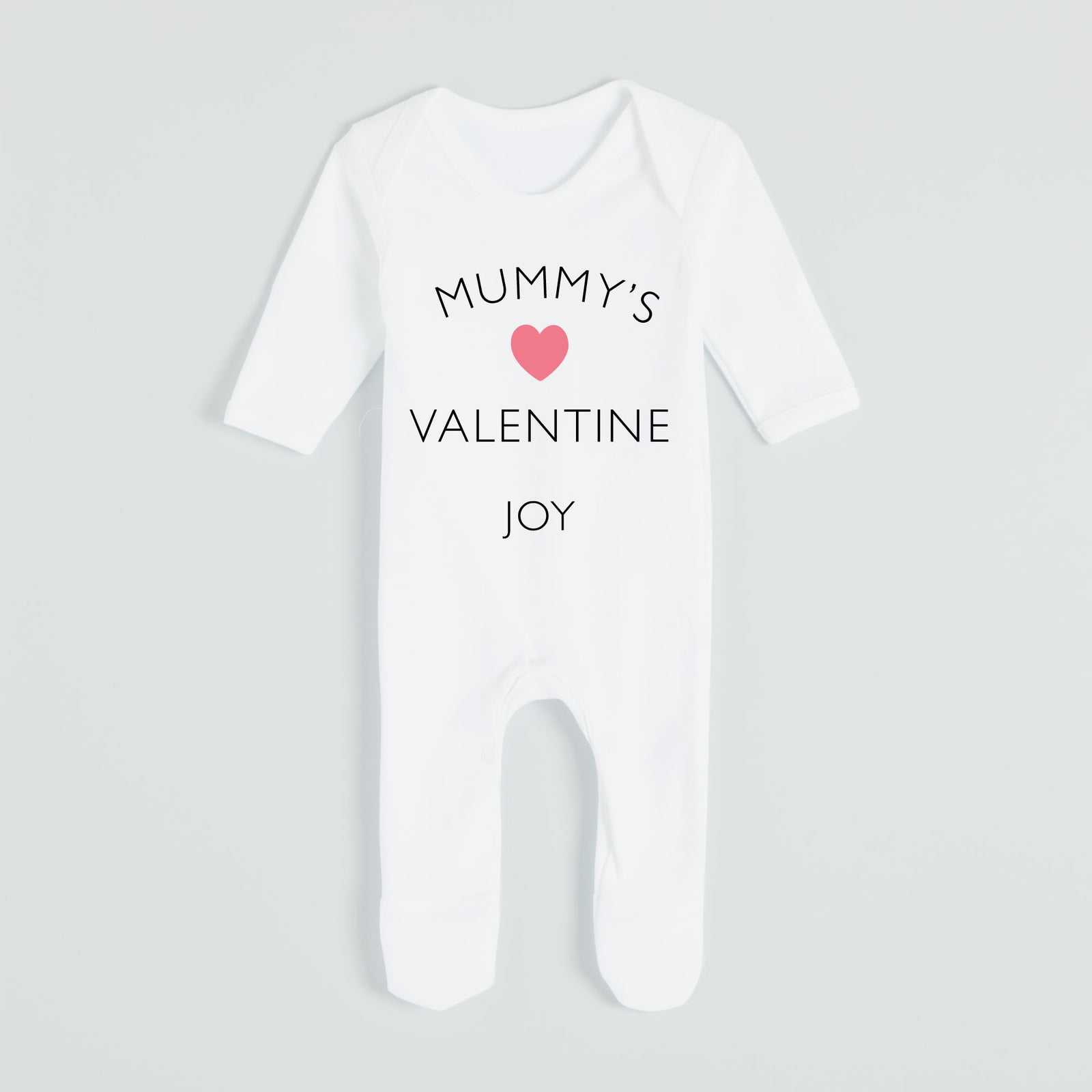 Personalised Mummy's Valentine Babygrow