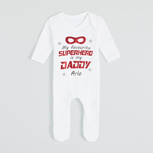Superhero Daddy Babygrow