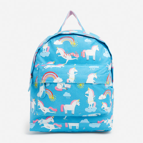 Embroidered Mini Unicorn Backpack