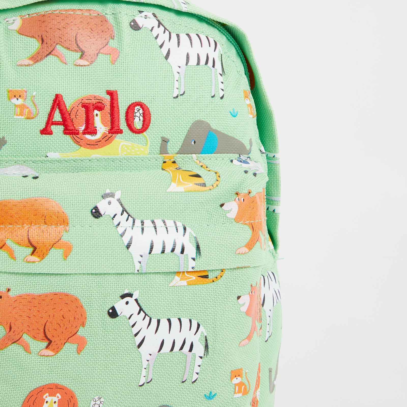 Embroidered Mini Animal Safari Backpack