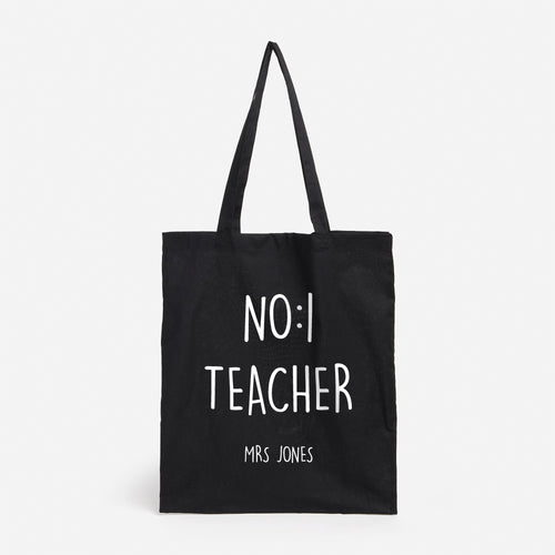 Number 1 Teacher Tote Bag