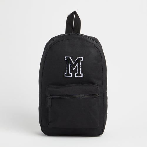 Alphabet Black Backpack