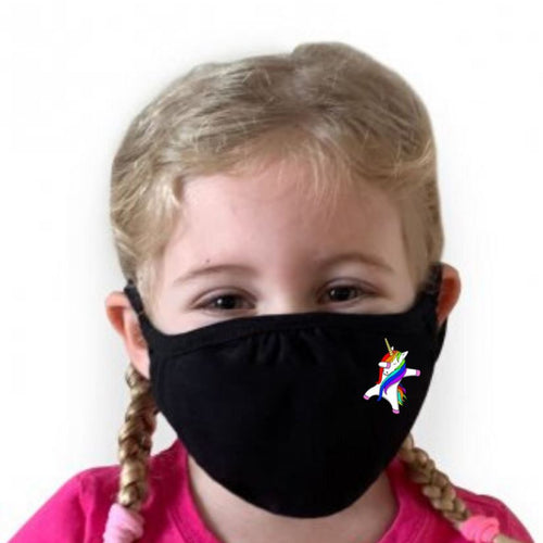Dabbing Unicorn Childrens Face Mask