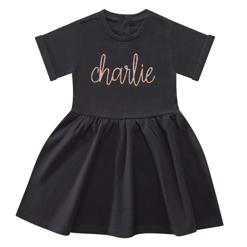 Personalised Black Dress