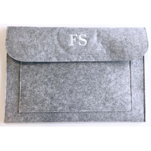 Embroidered Felt Laptop Bag