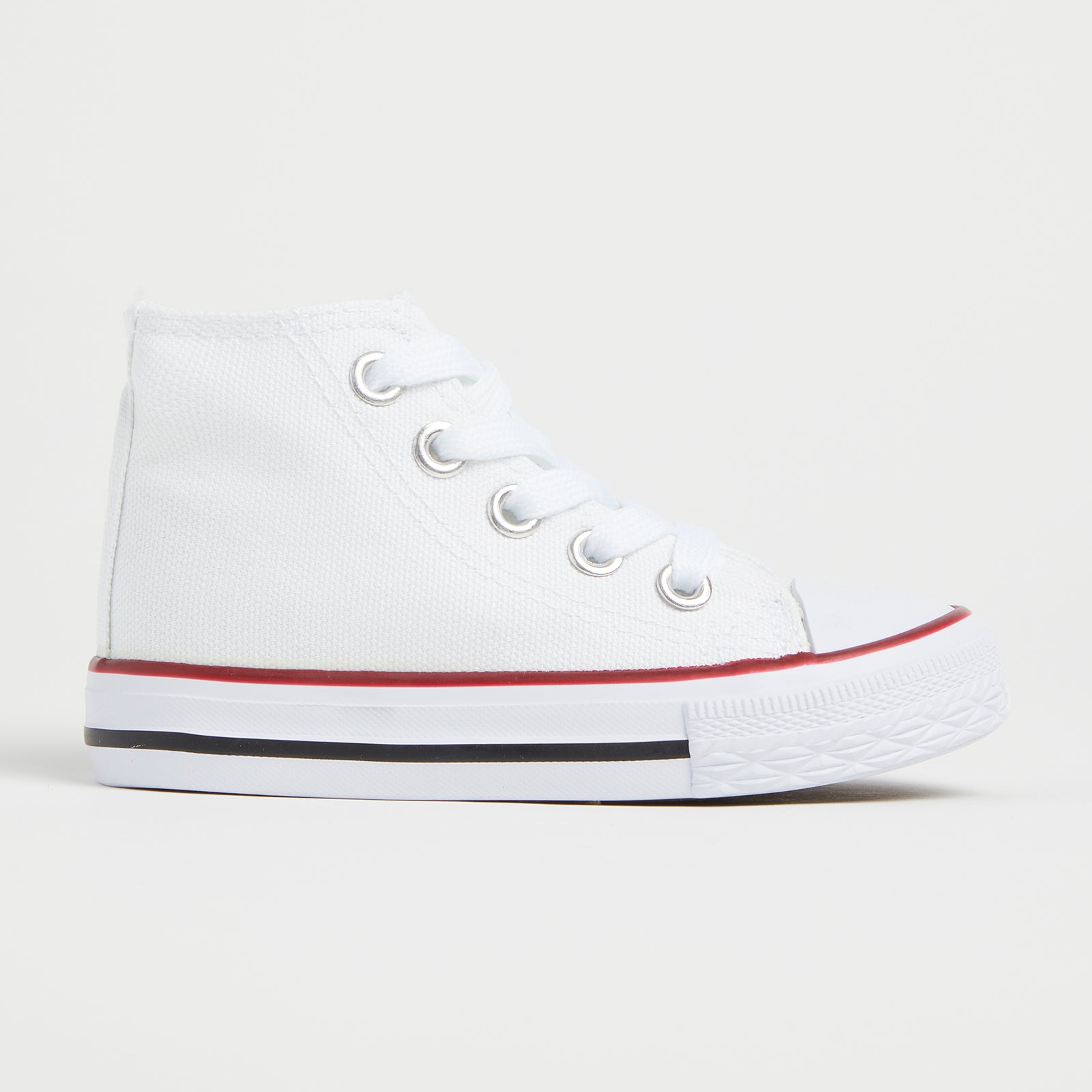 White High Top Canvas Trainers