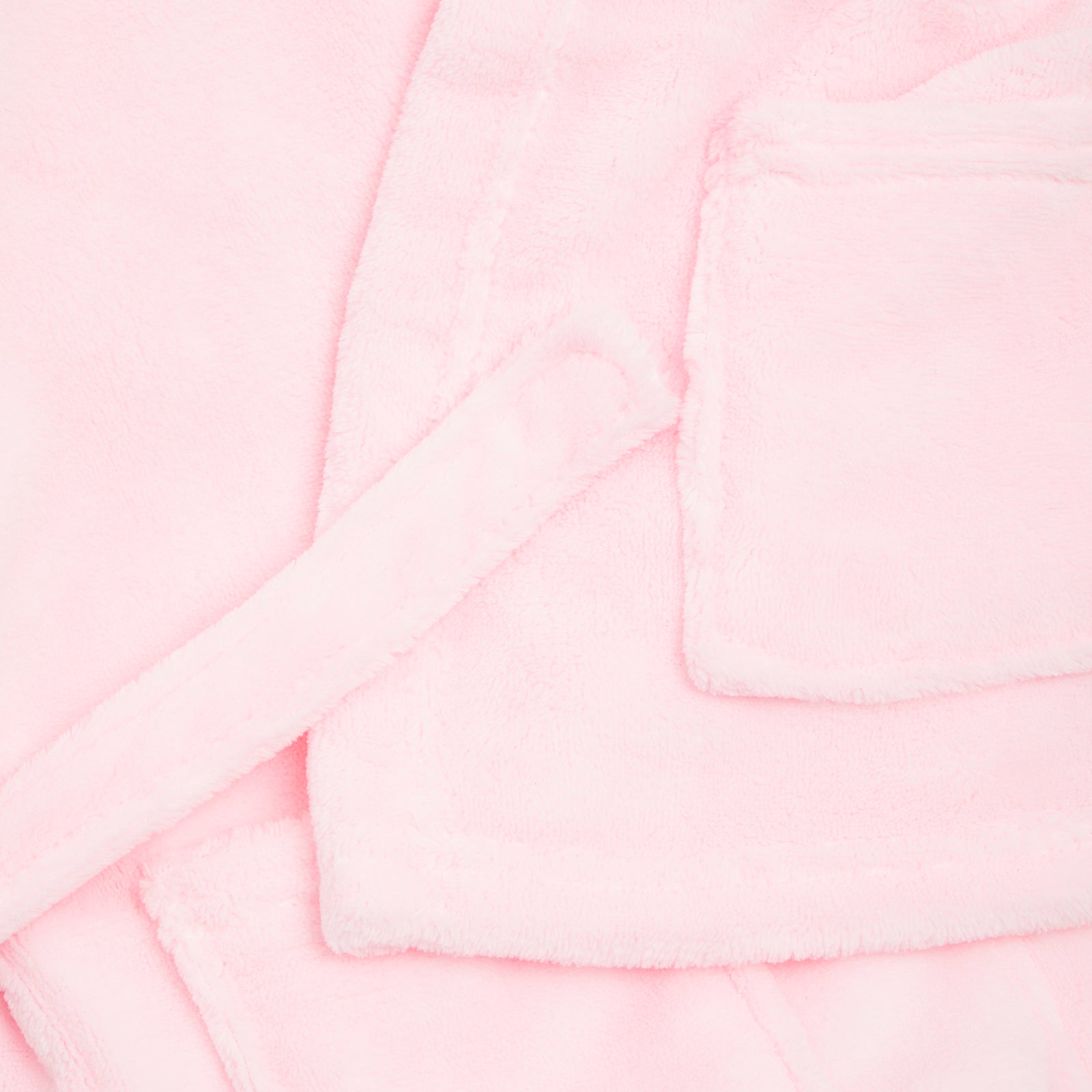 Embroidered Baby Pink Classic Dressing Gown