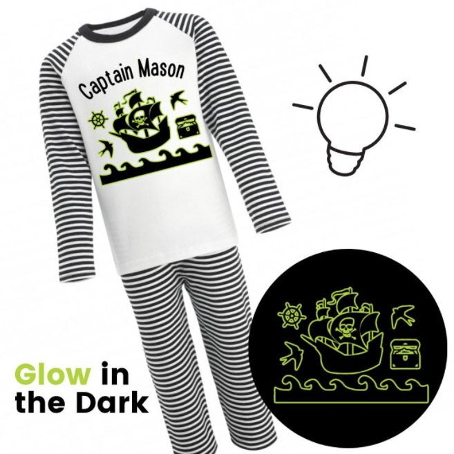 Glow In The Dark Pirate Pyjamas