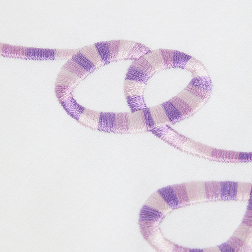 Embroidered Purple Multi Mix Hoodie