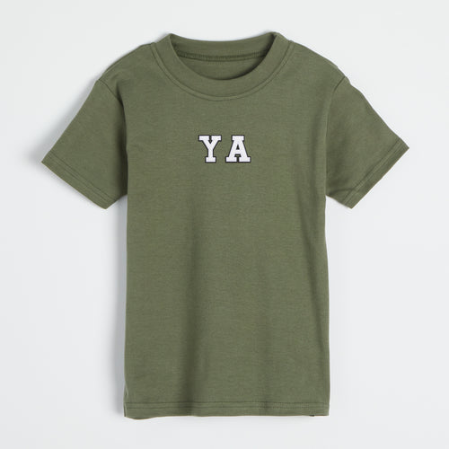 Alphabet Khaki T-shirt