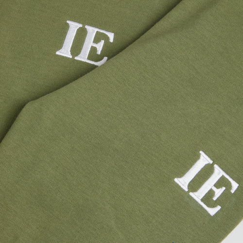 Embroidered Khaki Luxury Lounge Set