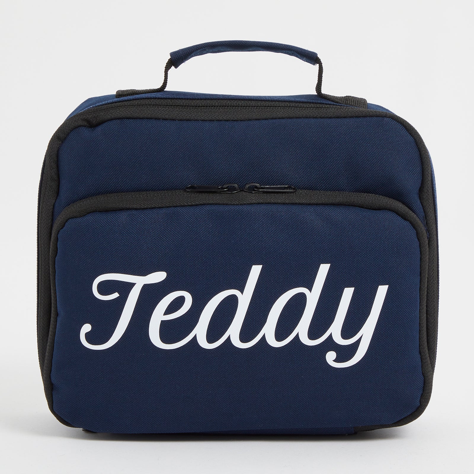 Personalised Navy Blue Lunch Bag