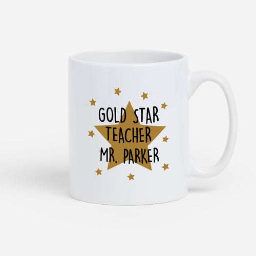 Gold Star Teacher Mug