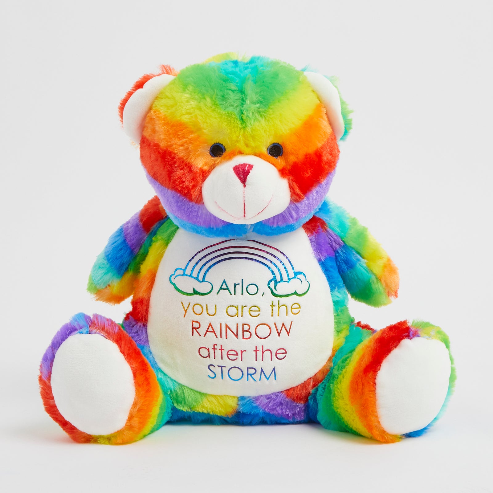 Personalised Rainbow Soft Toy