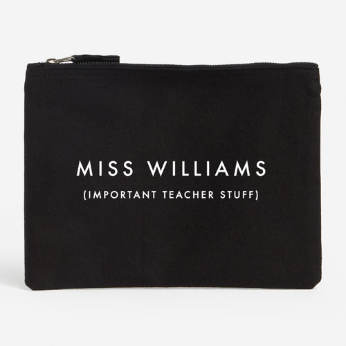 Important Teacher Stuff Pouch
