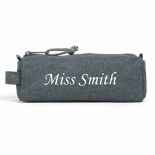 Personalised Grey Pencil Case