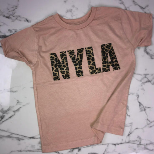 Personalised Mini Peach T-shirt