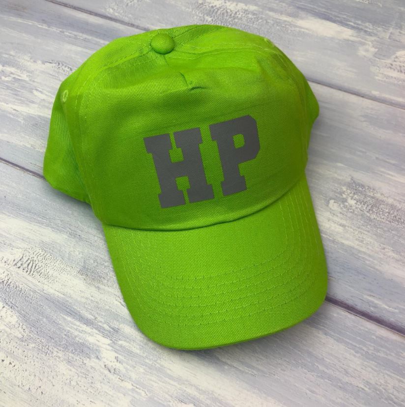 Personalised Lime Green Cap