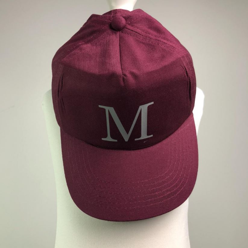 Personalised Maroon Cap