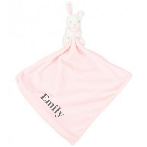 Personalised Pink Rabbit Comforter