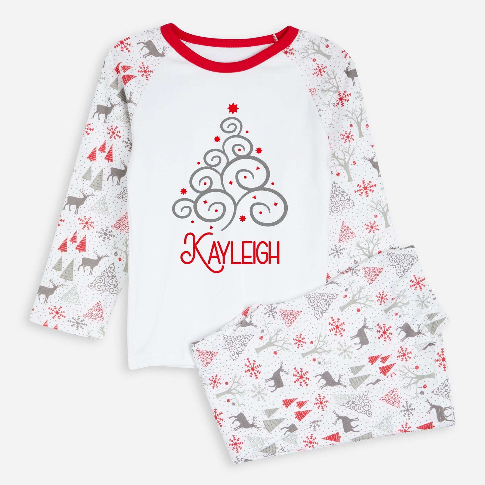 Personalised Reindeer Christmas Pyjamas