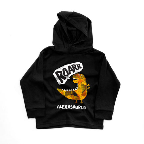 Personalised Dino Roar Hoodie