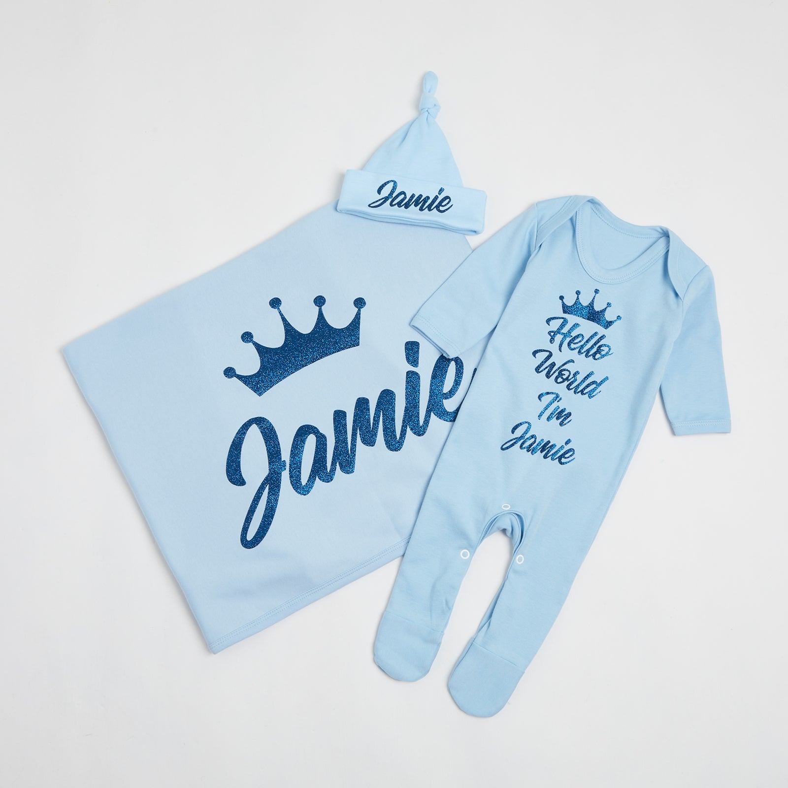 Baby Blue Hello World Gift Set