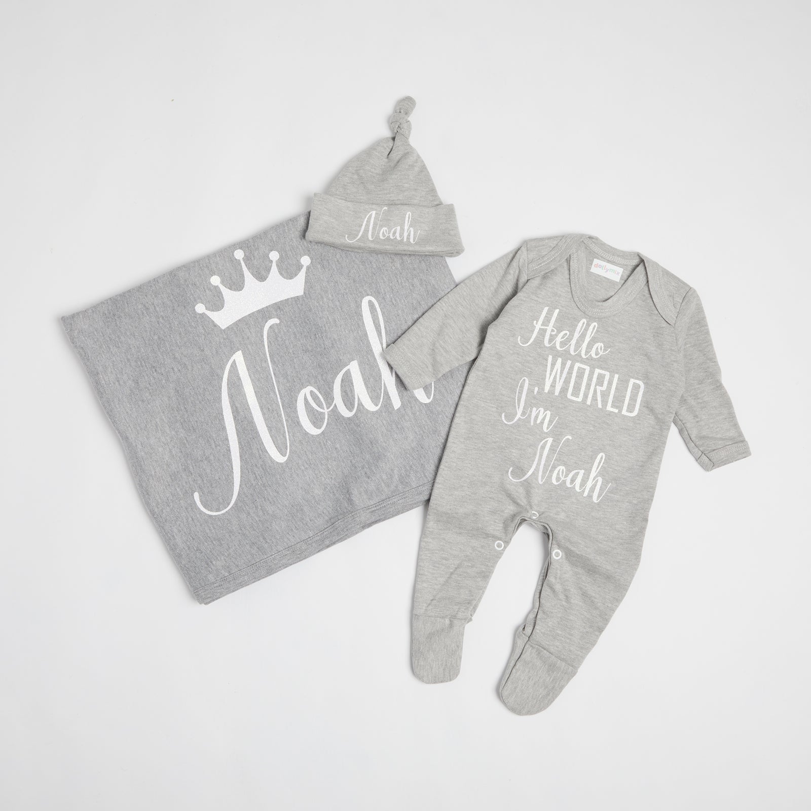 Grey Hello World Gift Set