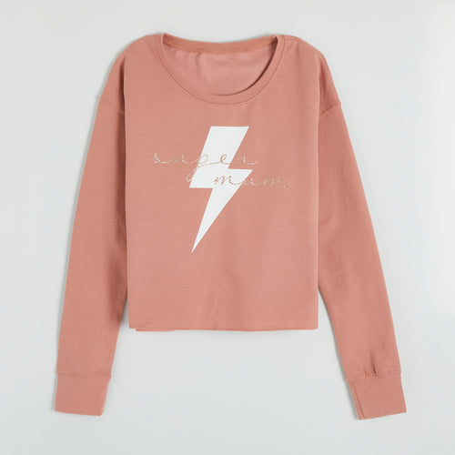 Super Mum Cropped Sweater