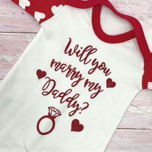 Proposal Love Heart Babygrow